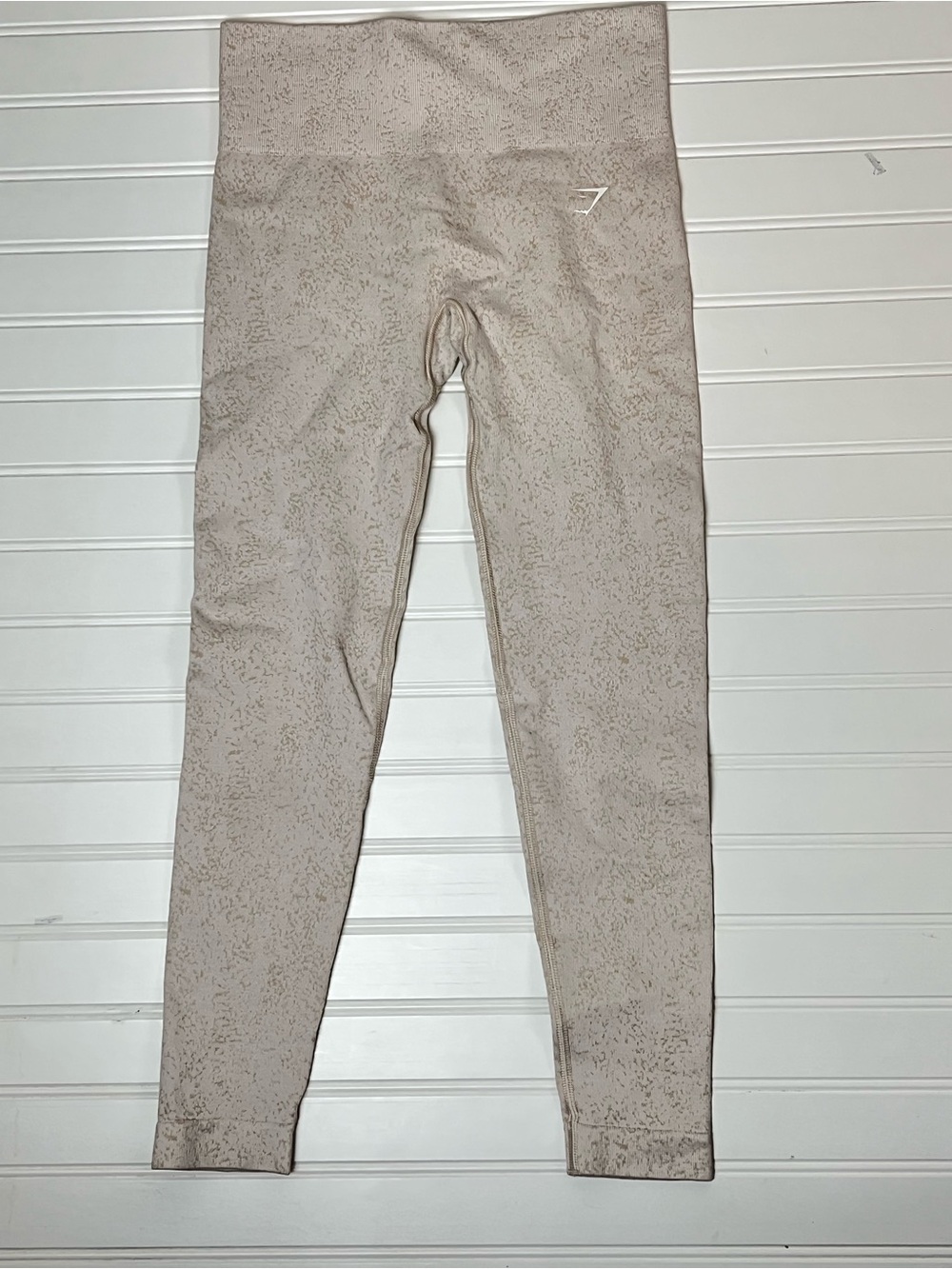 Gymshark Athletic Cream Seamless Yoga Legging size Small